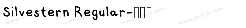 Silvestern Regular字体转换